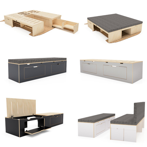 Plain ply wheel arch - wheel, storage