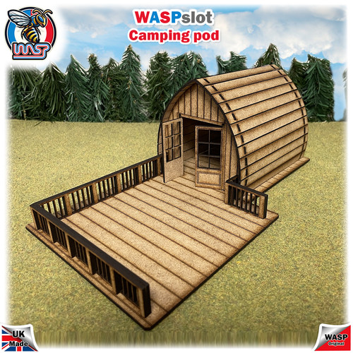 Camping pod with - deck,, 1/32